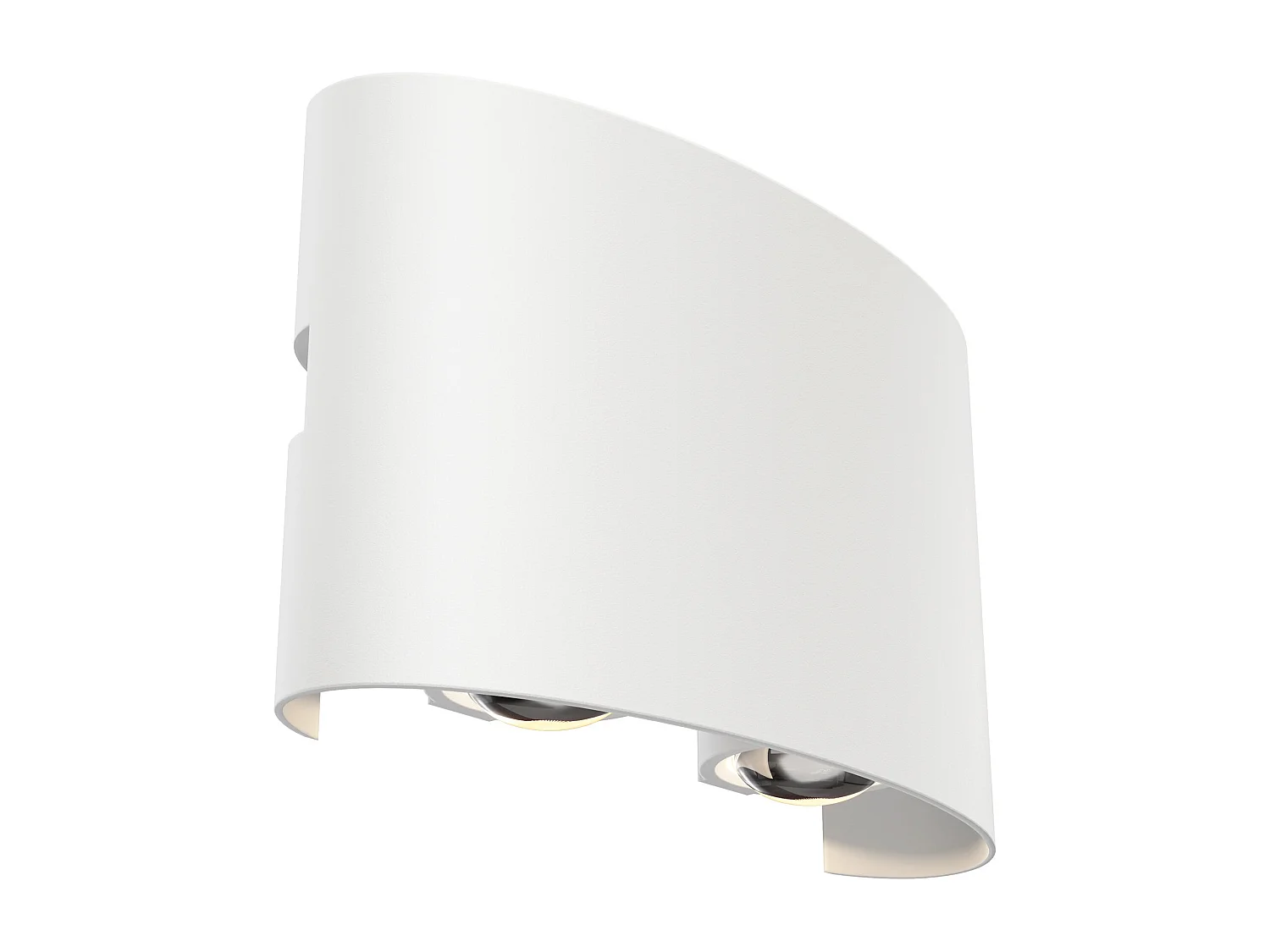 Maytoni Strato Outdoor oben unten Wandleuchte Weiß, IP54, 3000K