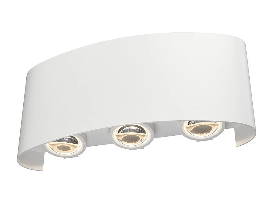 Maytoni Strato Outdoor oben unten Wandleuchte Weiß, IP54, 3000K