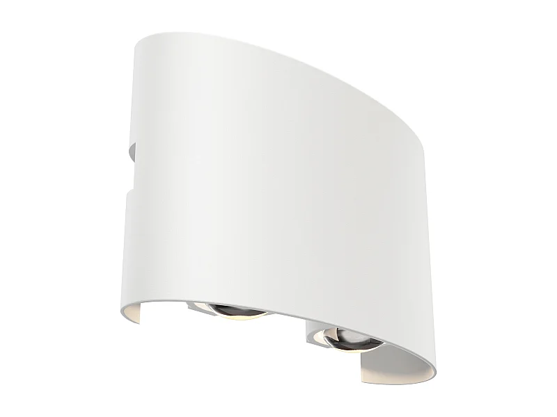 Maytoni Strato Outdoor oben unten Wandleuchte Weiß, IP54, 3000K