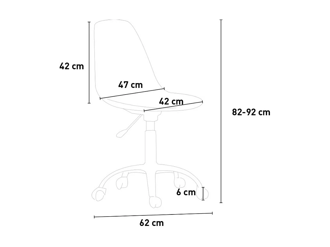 Höhenverstellbarer Drehstuhl Bürostuhl Büro Rollen Design Wooden Roll Light