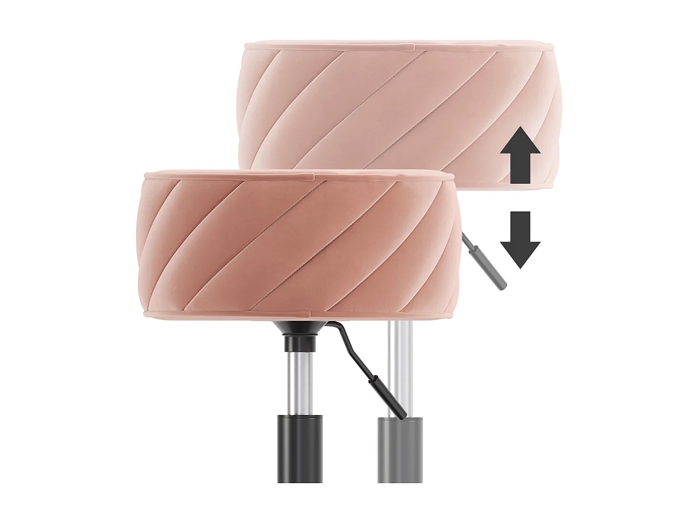 Hocker rosa 35x38.5x50.5 cherio