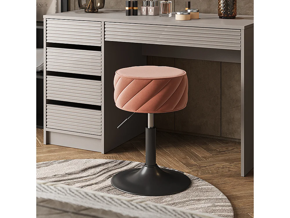 Tabouret rose 35x38.5x50.5 cherio