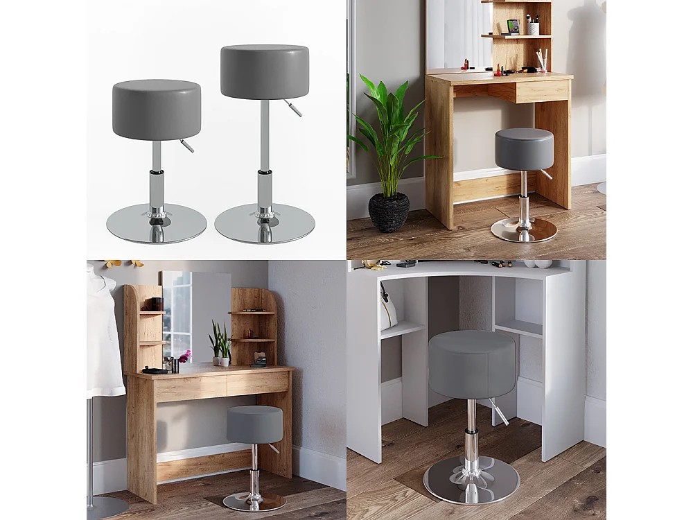 Hocker grau 33.5x33.5x67 design