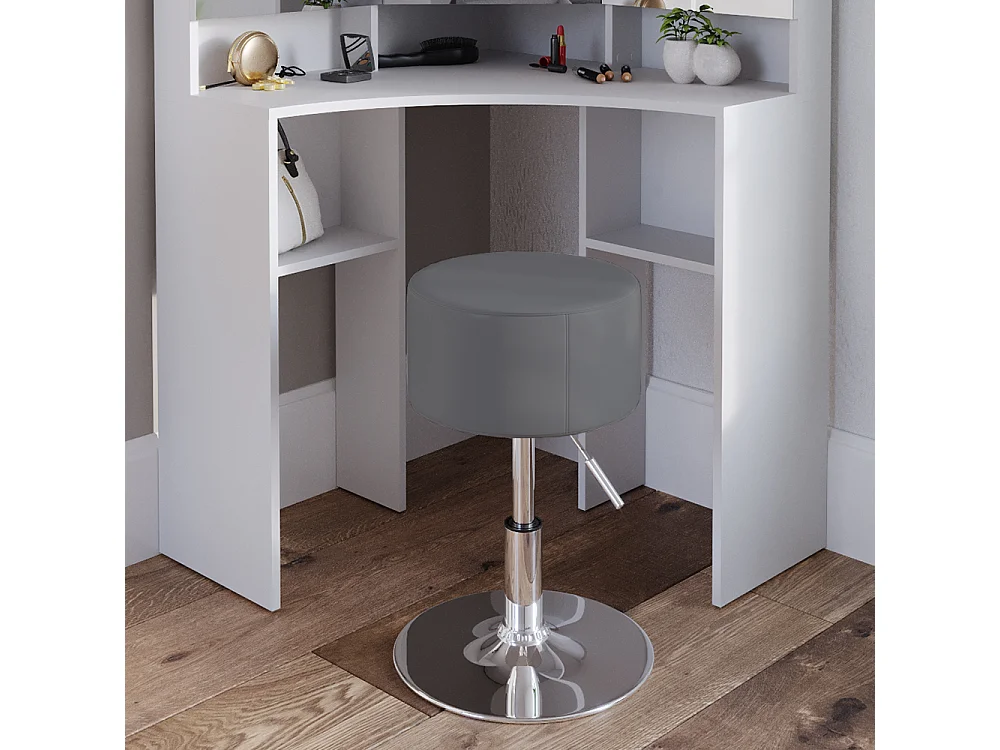 Tabouret gris 33.5x33.5x67 design