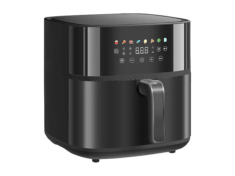 Friteuse à air friteuse sans huile air fryer 1700W 8L 8 prog. écran tactile LED multifonction noir
