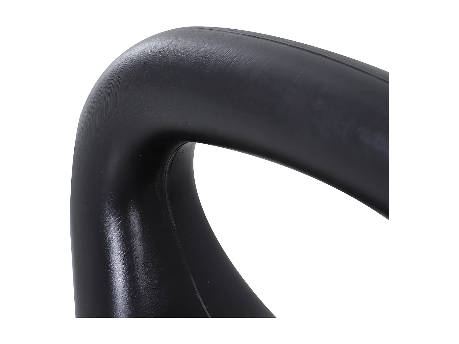 Kettlebell 8 Kg - haltère boule - poignée ergonomique - PVC noir