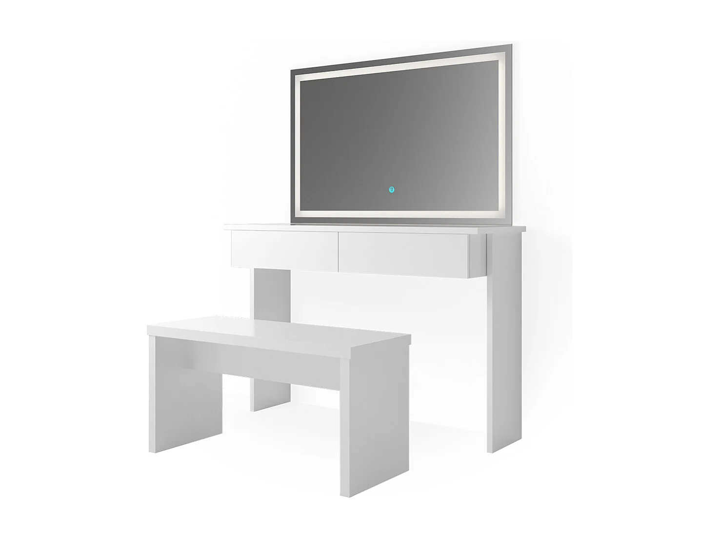 Tocador blanco 120x40x83 azur