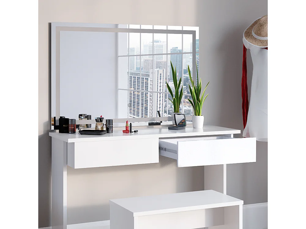 Tocador blanco 120x40x83 azur