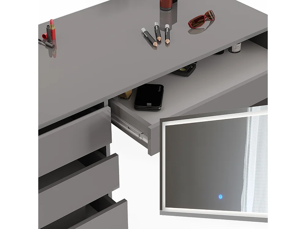 Tocador gris 120x55x75 sherry