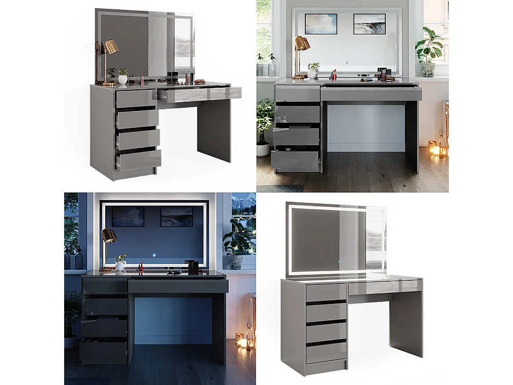 Dressing table grey 120x55x75 sherry