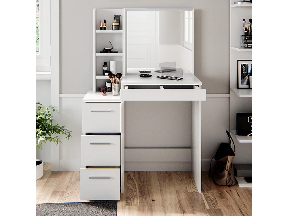 Coiffeuse blanc 80x40x127.4 meryl