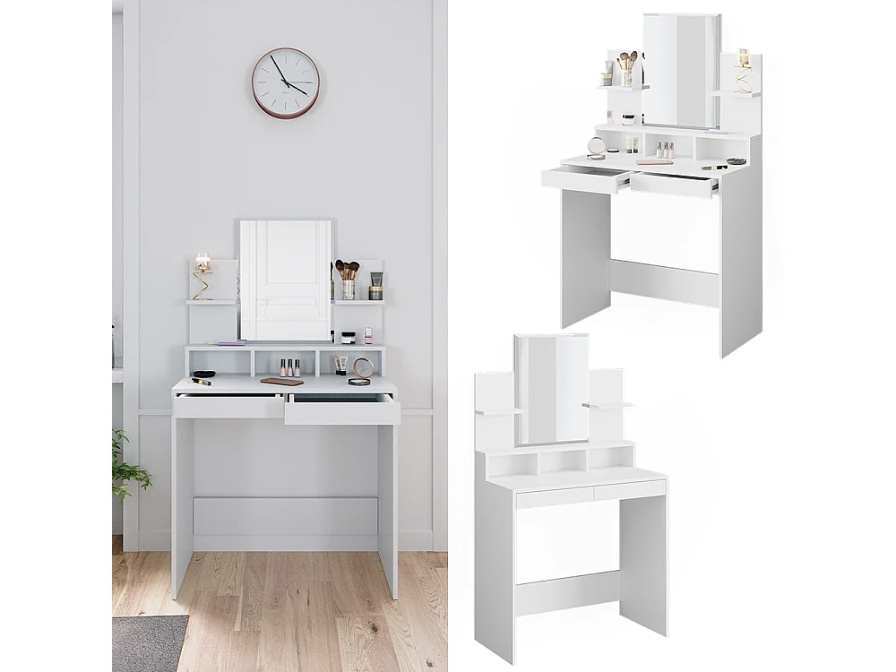 Vanity table white 80x40x139.6 ania