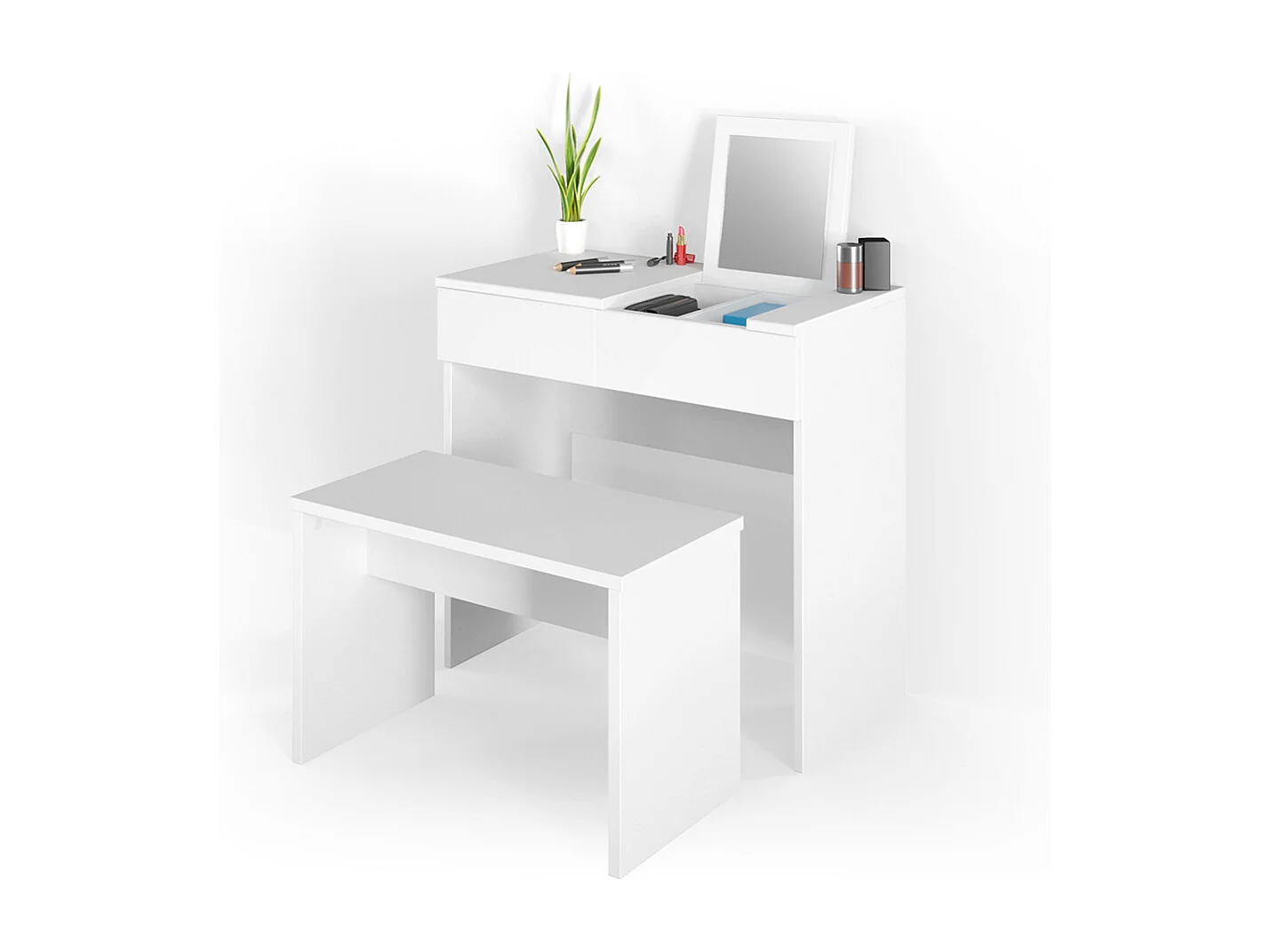 Banc blanc 70x35x45.5