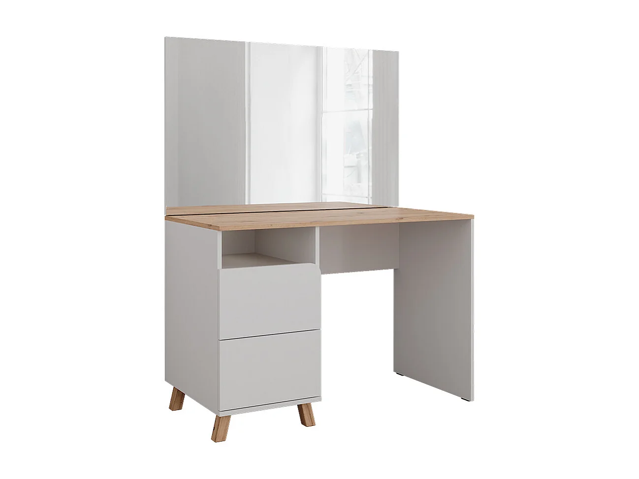 Tocador blanco/artesano 110x55x75 karen