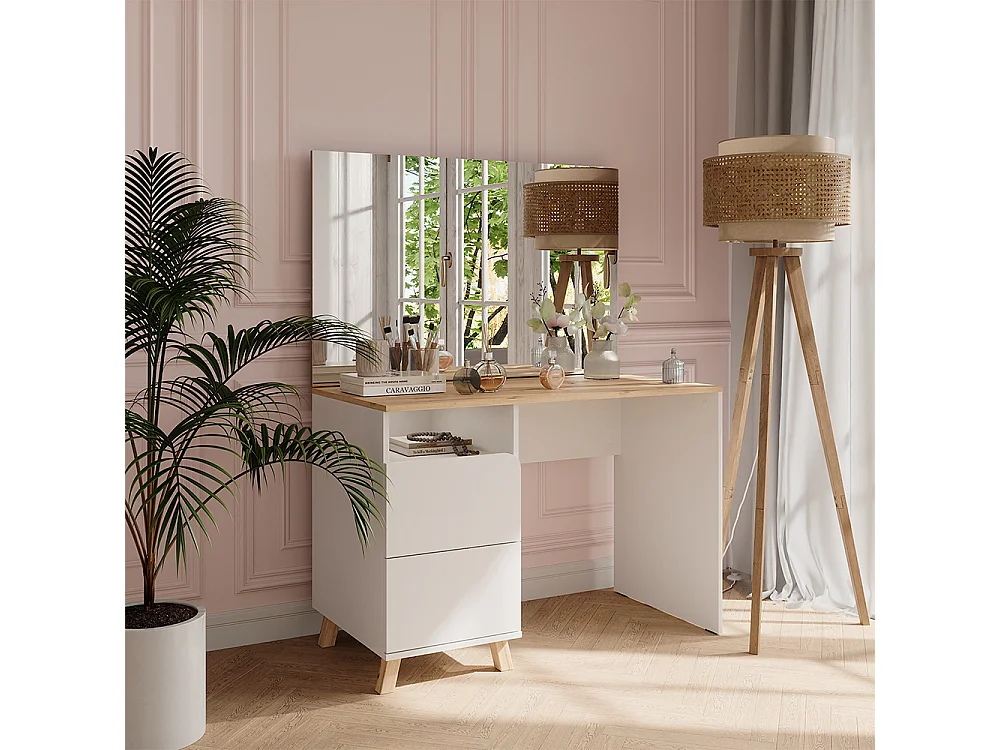 Vanity table white/artisan 110x55x75 karen