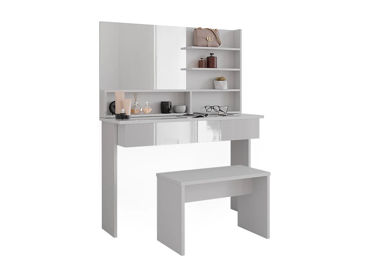 Tocador blanco 120x40x83.5 azur