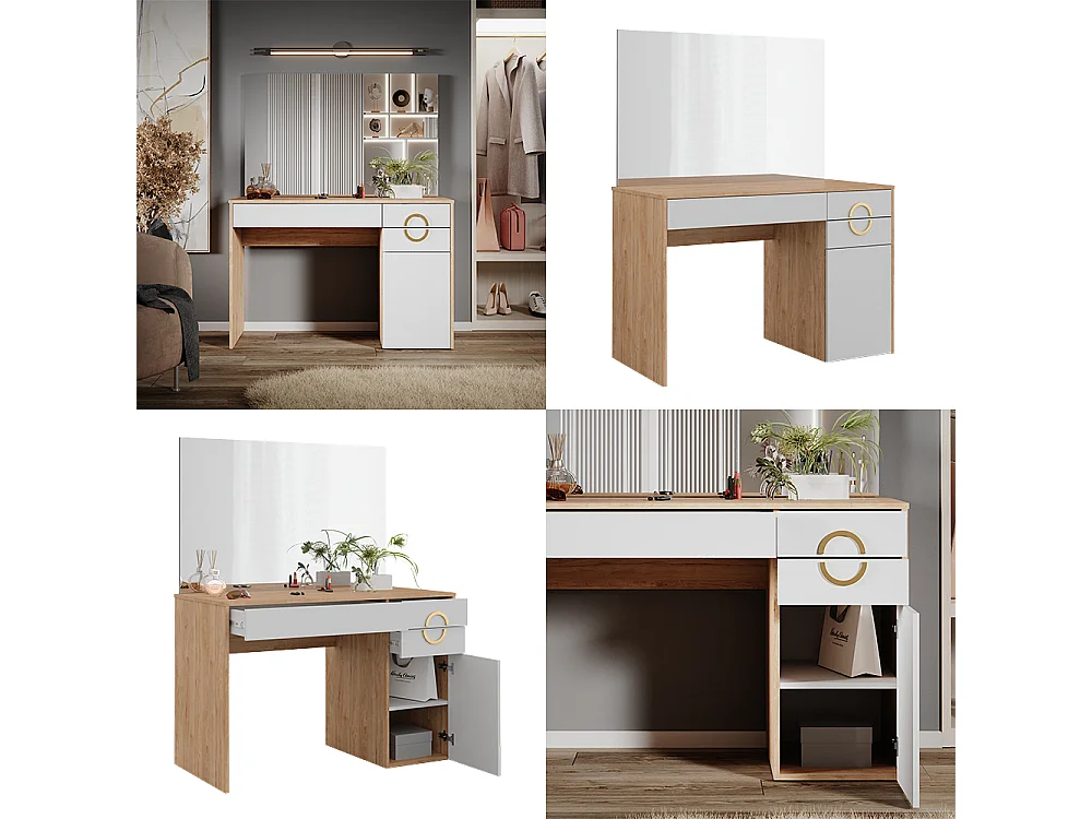 Tocador rockford hickory natural 115x55x76.4 adela