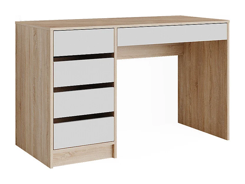 Dressing table white/sonoma 120x55x75 sherry