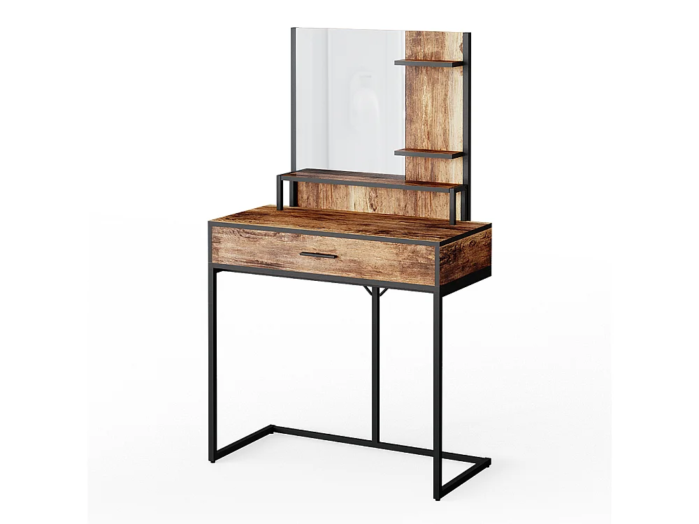 Coiffeuse bois antique 80x40x135.5 fyrk