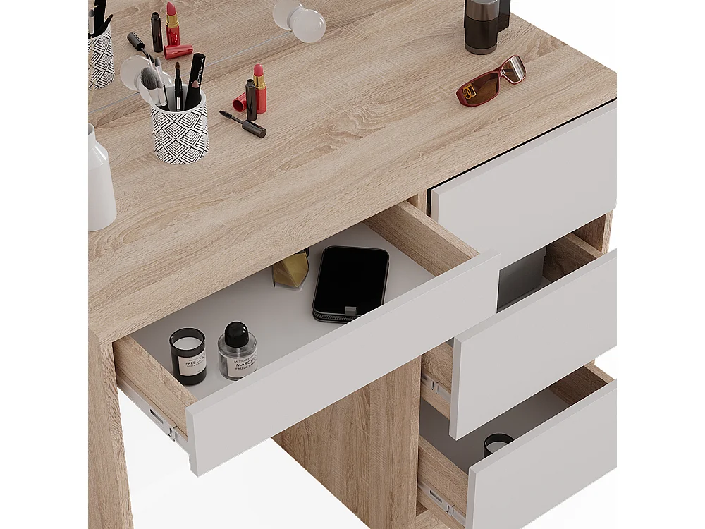 Tocador sonoma 90x40x75 sherry