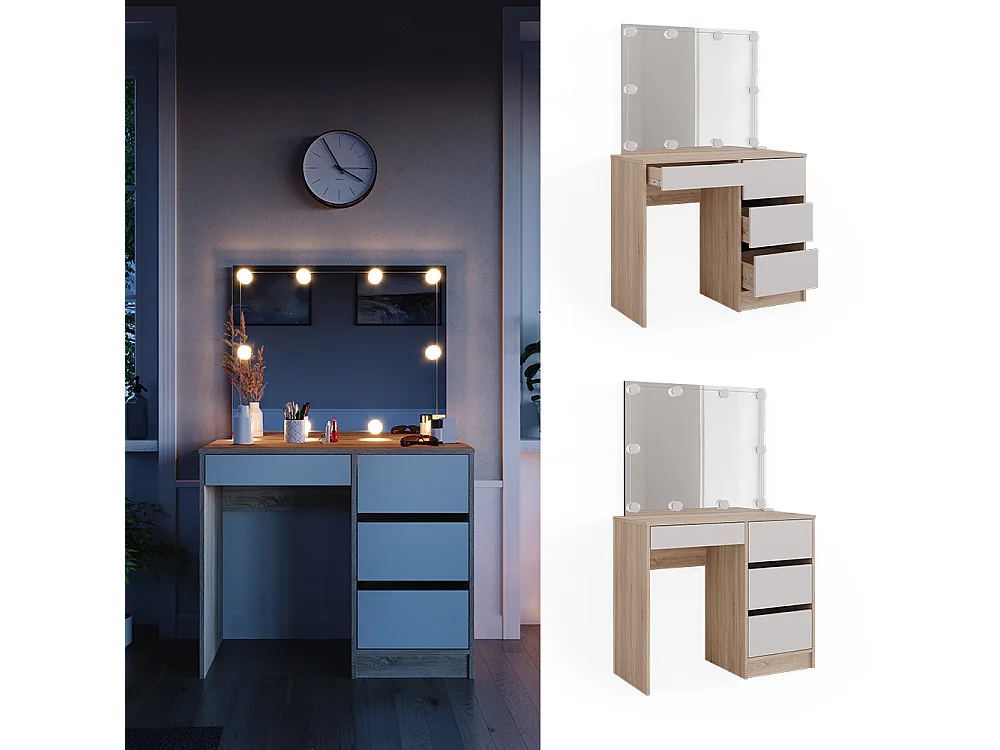 Coiffeuse sonoma 90x40x75 sherry