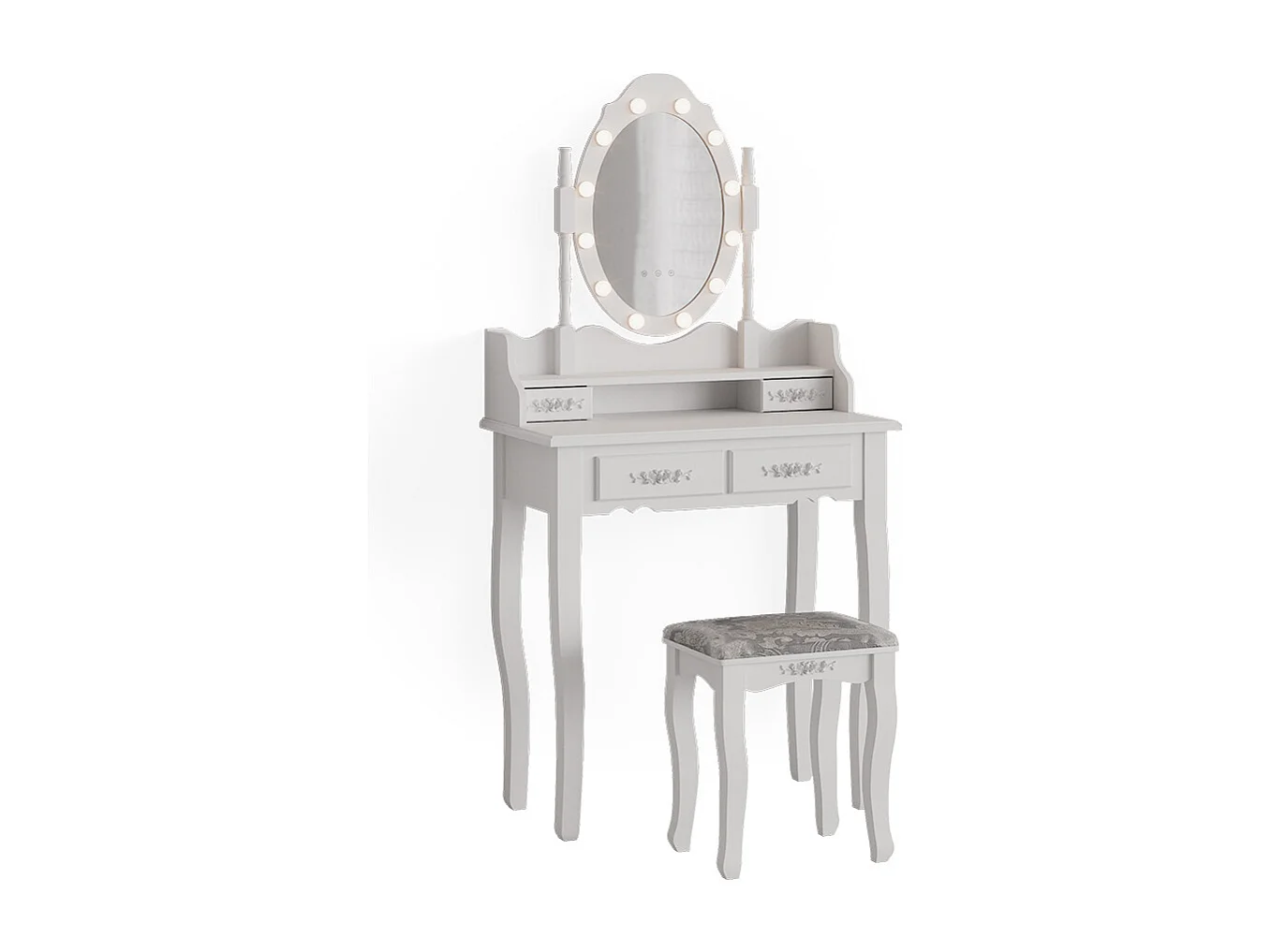 Vanity table white 75x40x146.5 maggie
