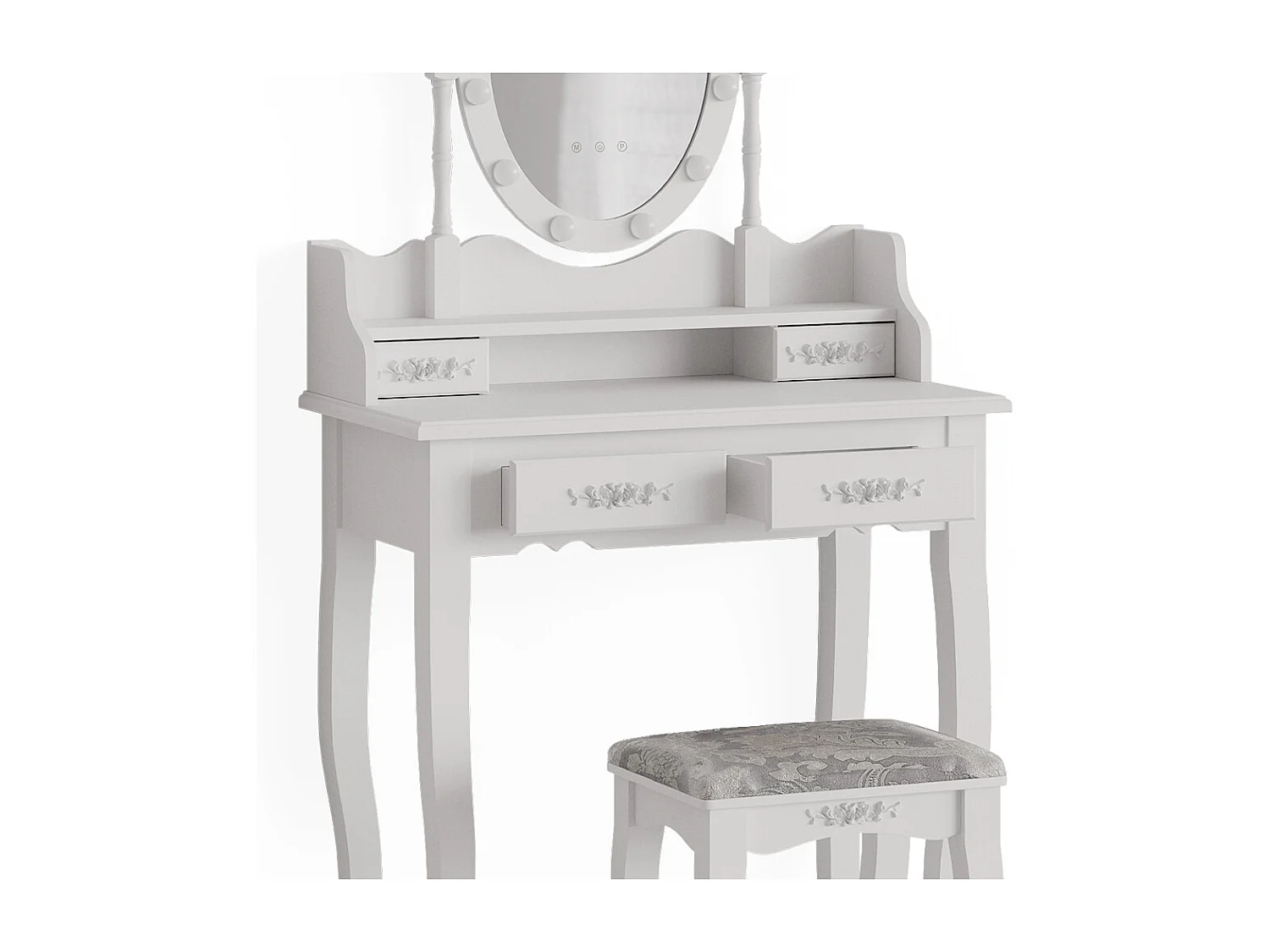 Vanity table white 75x40x146.5 maggie