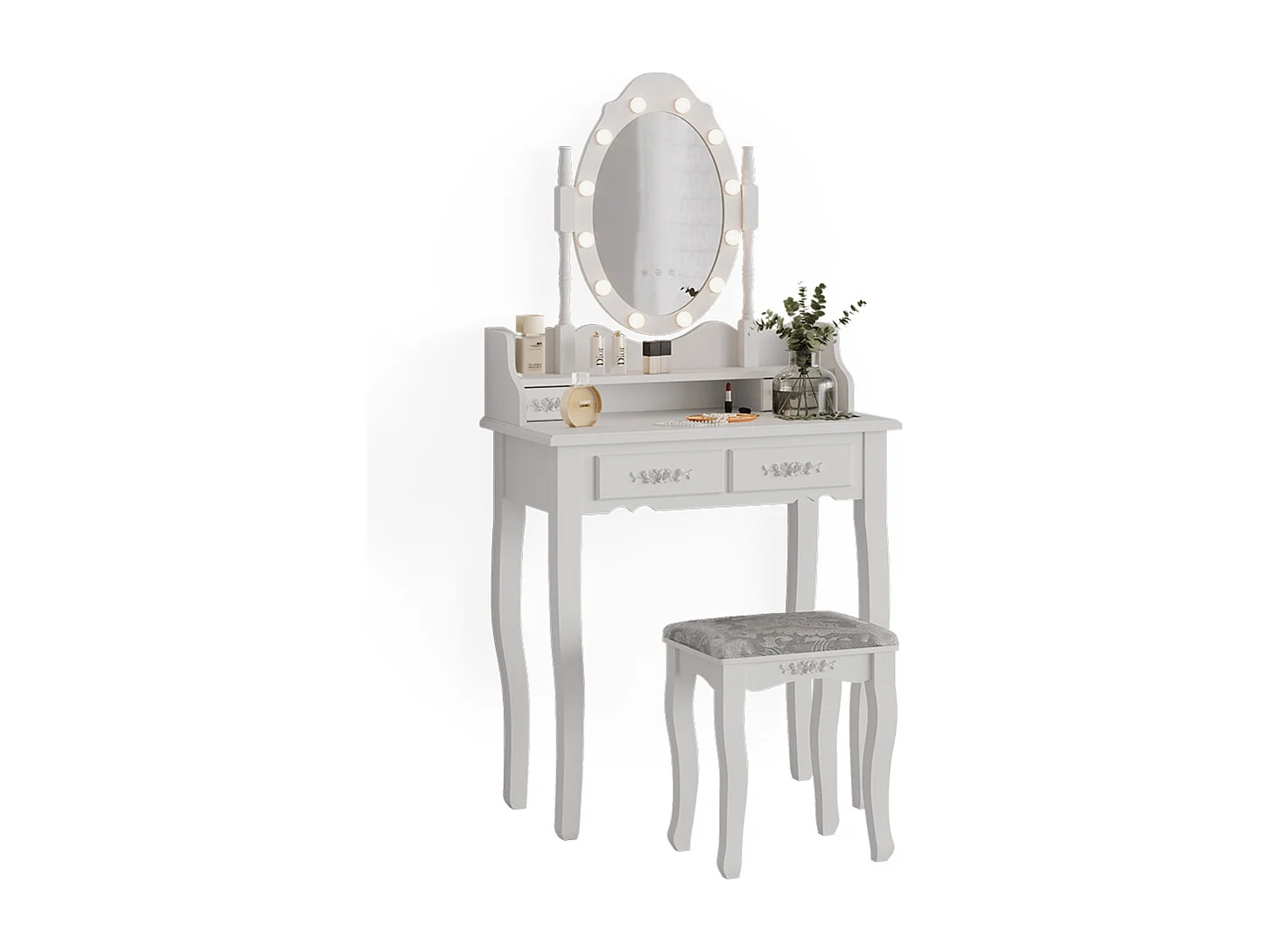 Vanity table white 75x40x146.5 maggie