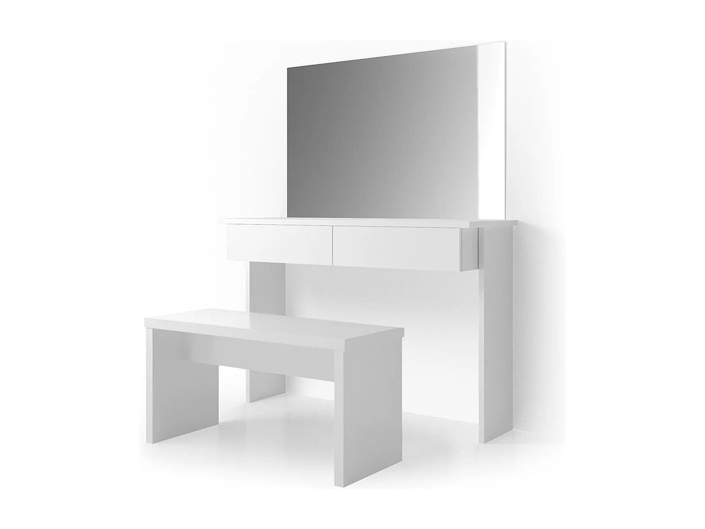 Tocador blanco 120x40x83 azur