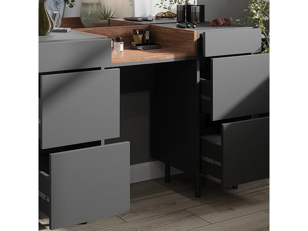 Tocador antracita 120x40x80 anika