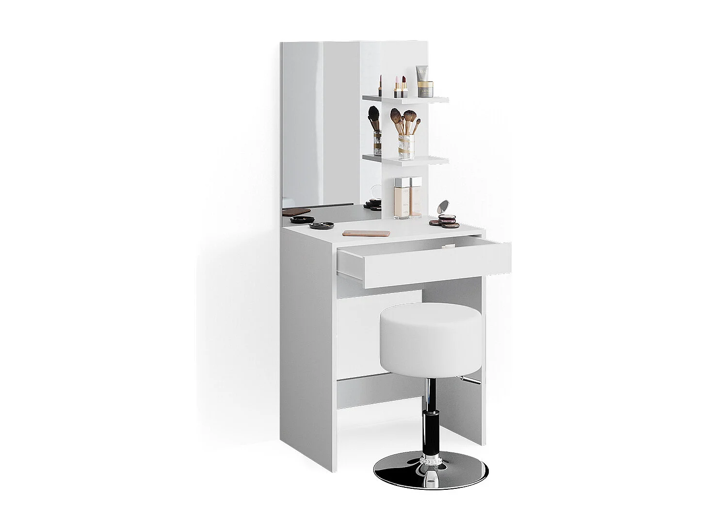 Coiffeuse blanc 60x40x140 isabelle