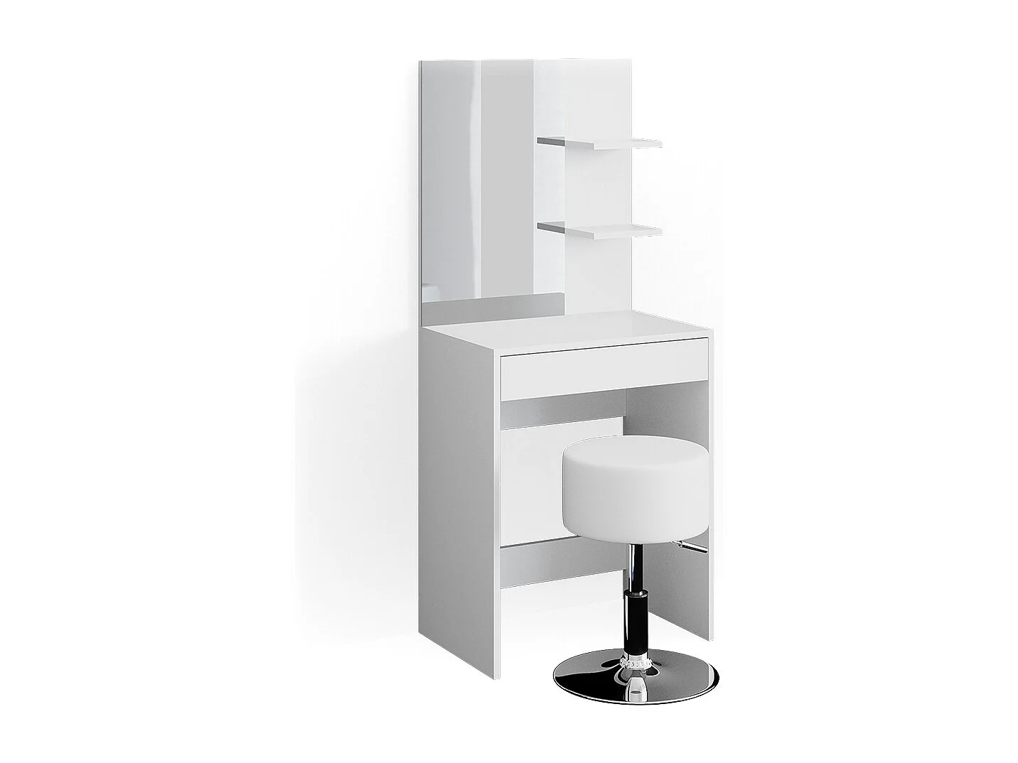 Makeupbord hvid 60x40x140 isabelle
