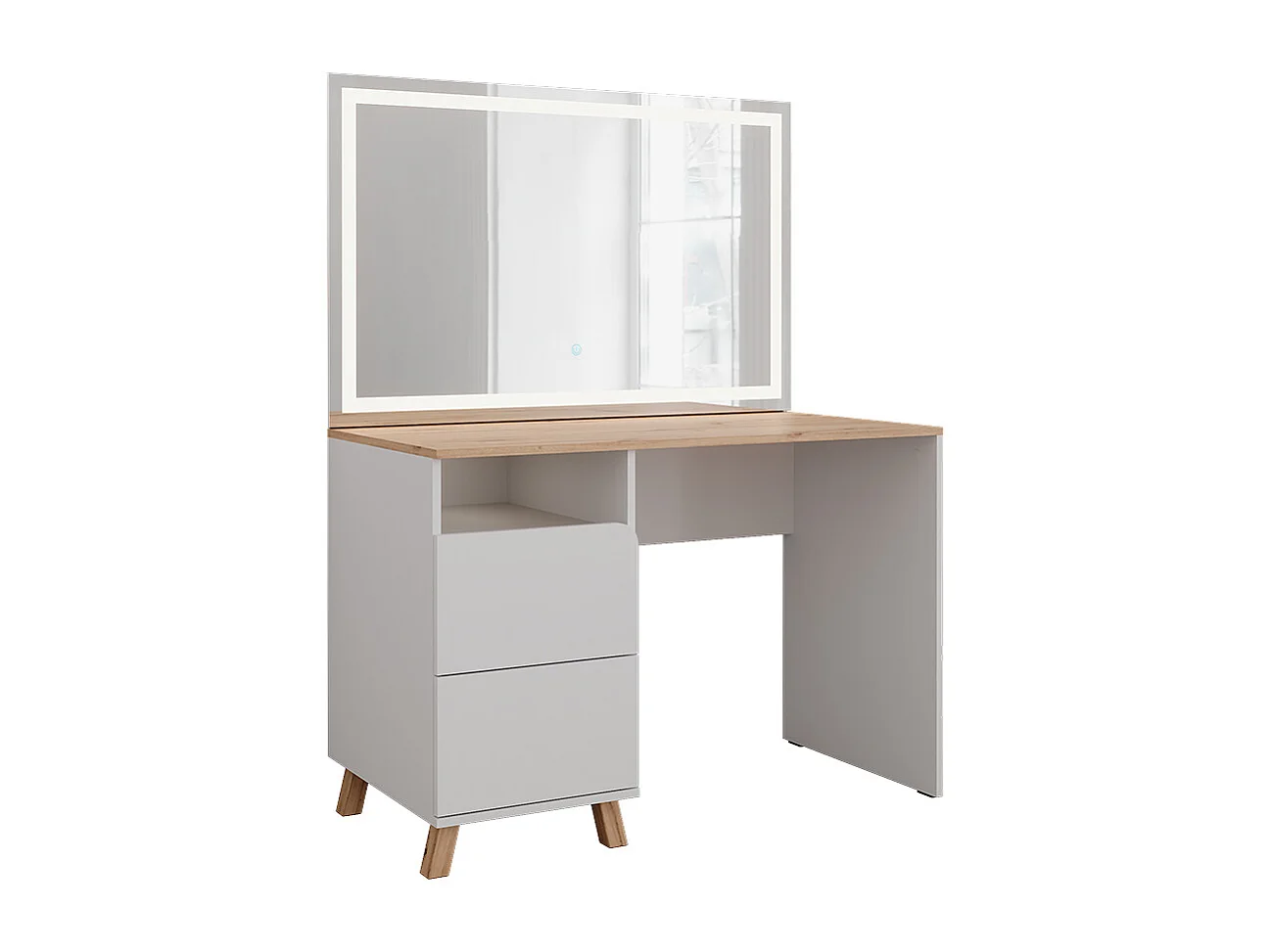 Tocador blanco/artesano 110x55x75 karen