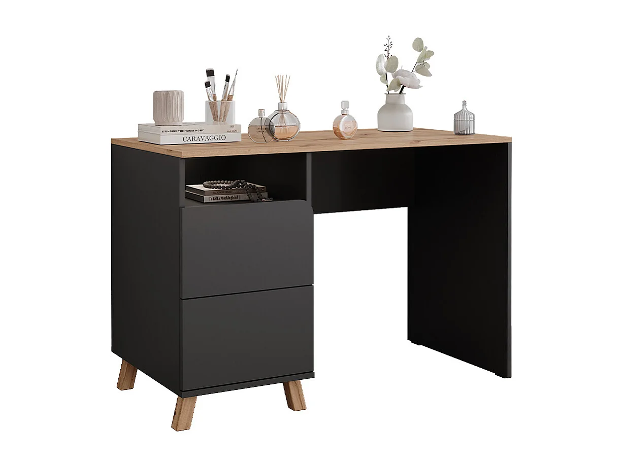 Dressing table anthracite/artisan 110x55x75 karen