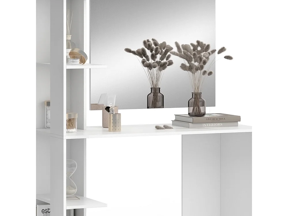 Coiffeuse blanc 122.2x55.2x75.8 tower