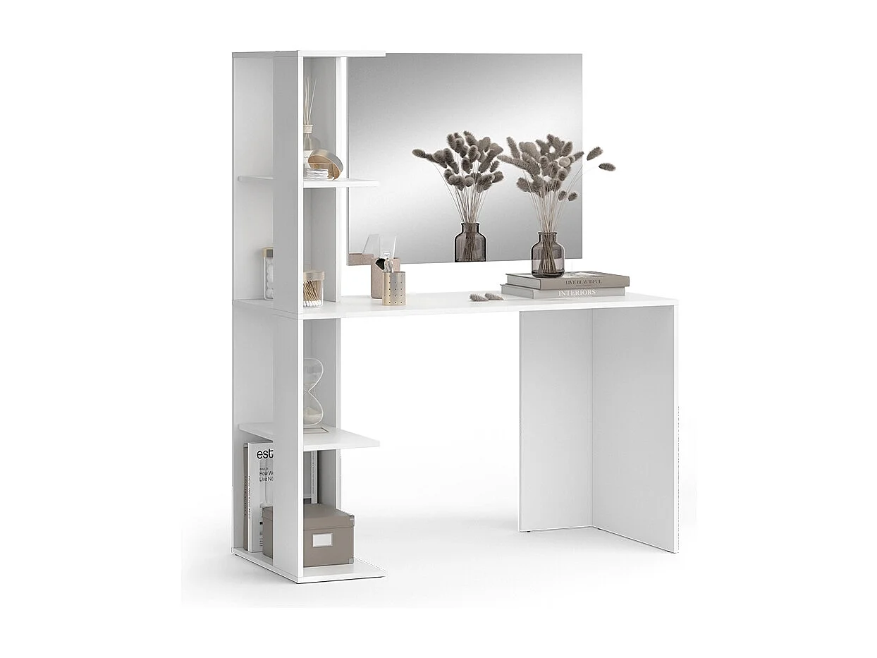 Coiffeuse blanc 122.2x55.2x75.8 tower