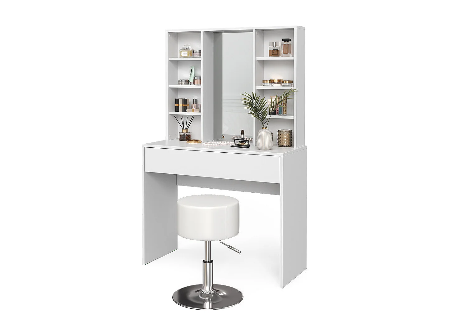 Coiffeuse blanc 93x40x147 alexa