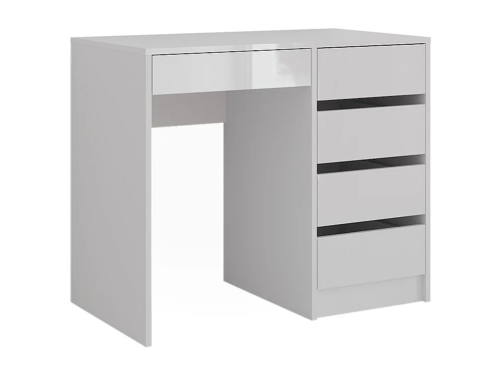 Kaptafel wit/wit hoogglans 89.8x50.1x76 sherry