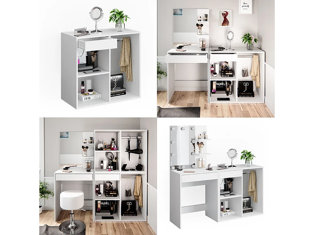 Armario auxiliar blanco 80.1x40x75 isabelle