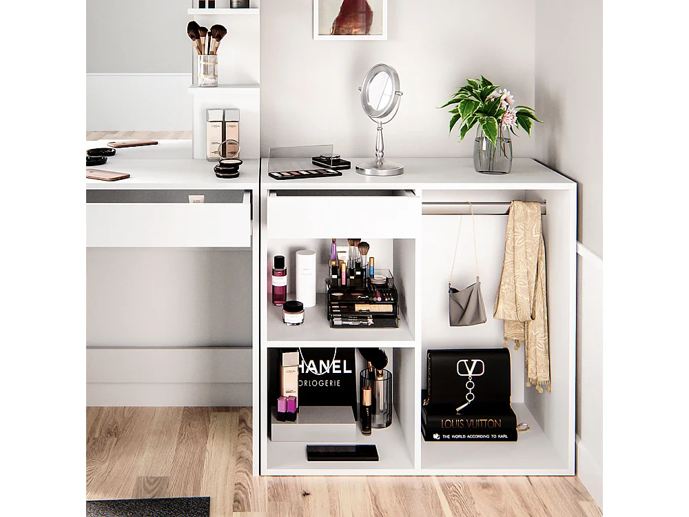 Armoire dappoint blanc 80.1x40x75 isabelle