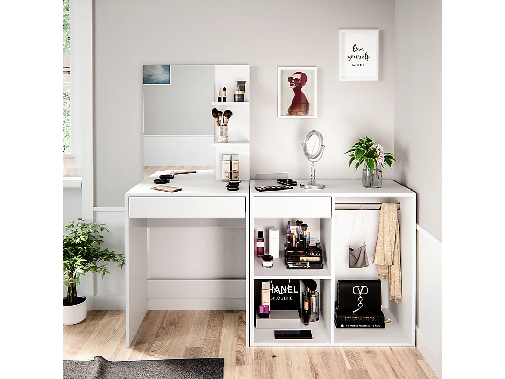 Armoire dappoint blanc 80.1x40x75 isabelle