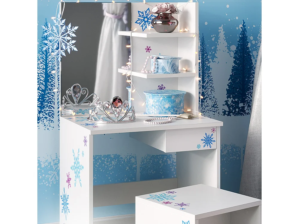 Coiffeuse blanc 54.8x40x103 schneeflocke