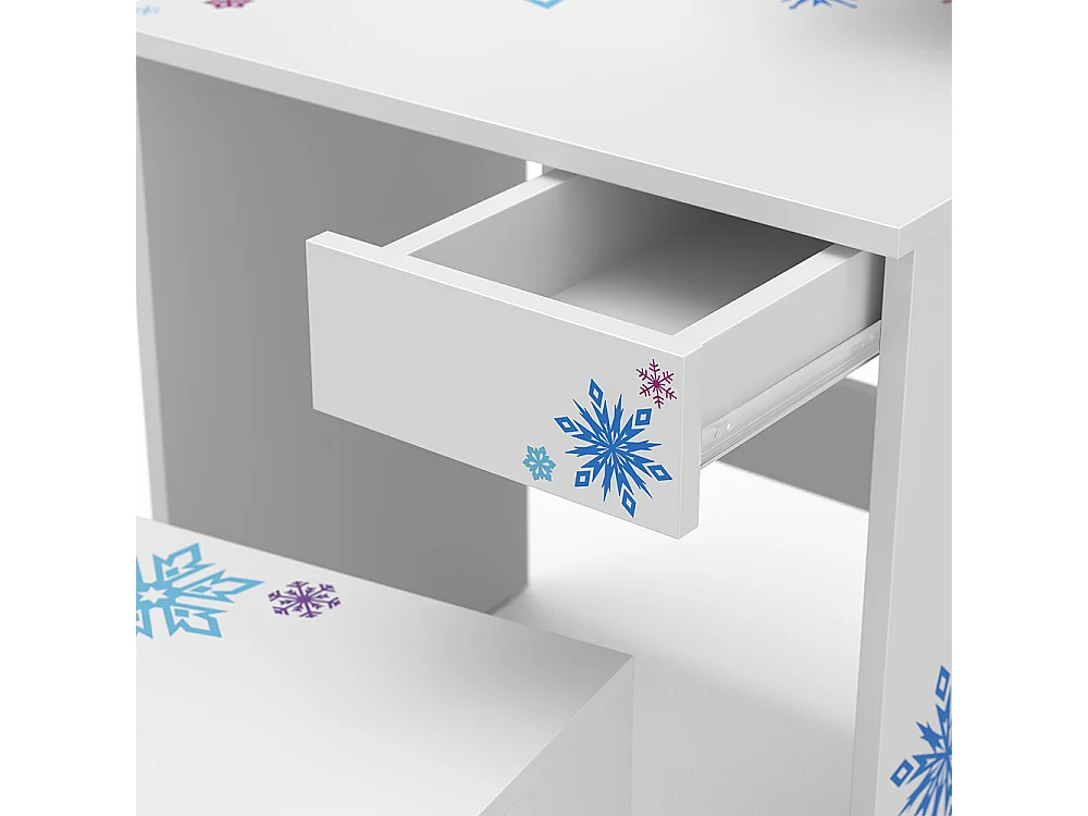 Coiffeuse blanc 54.8x40x103 schneeflocke