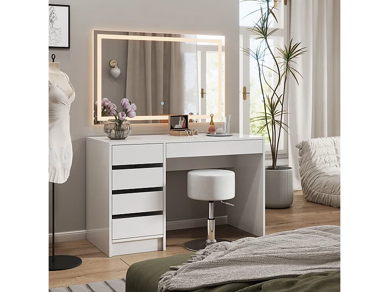 Coiffeuse blanc 120x55x75 sherry