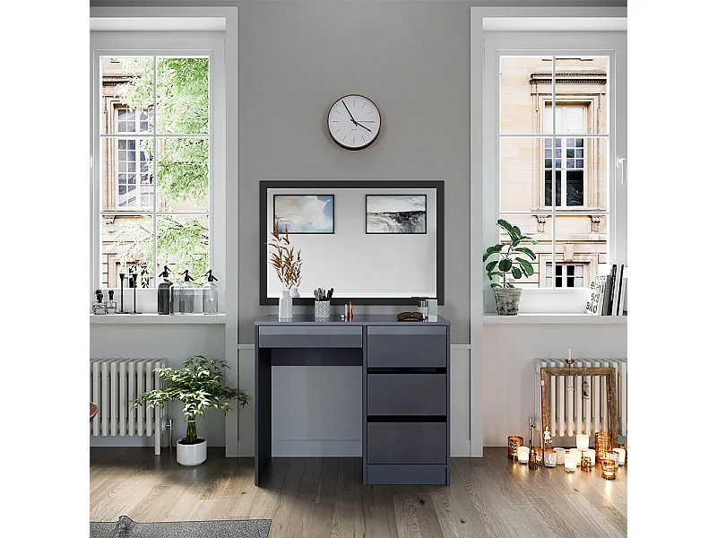 Kaptafel antraciet 90x40x75 sherry