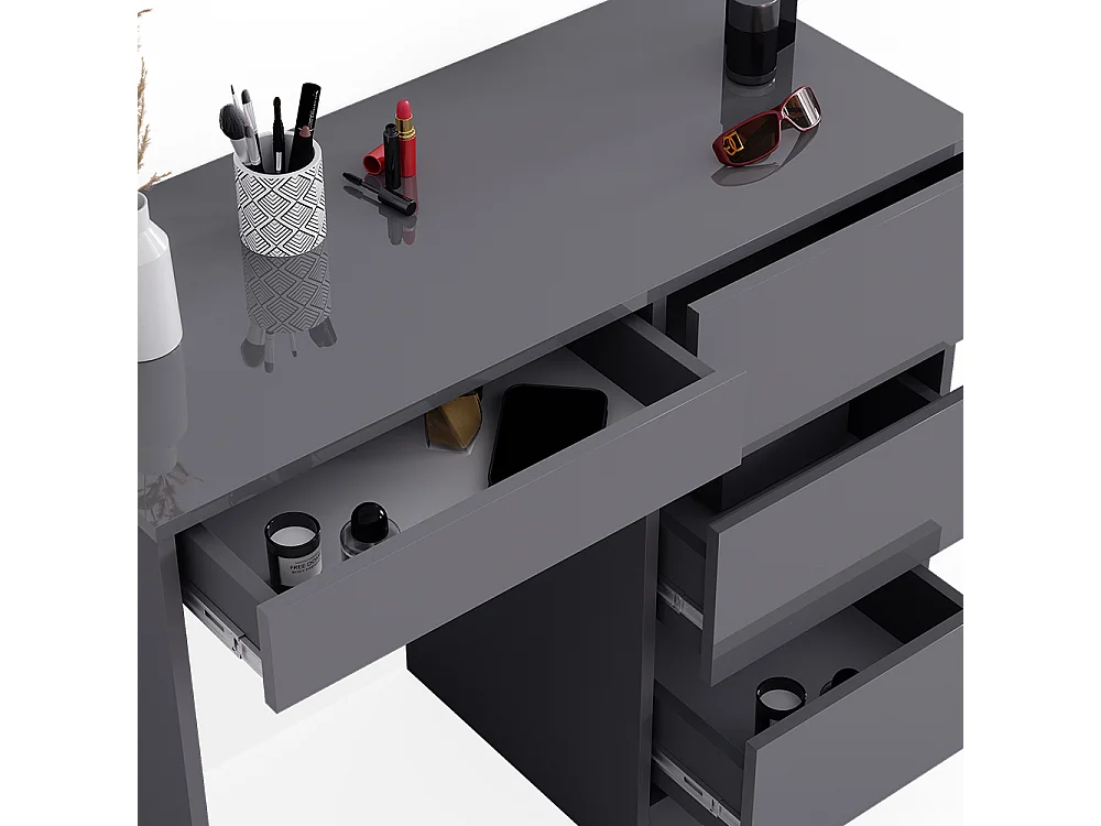 Coiffeuse anthracite 90x40x75 sherry