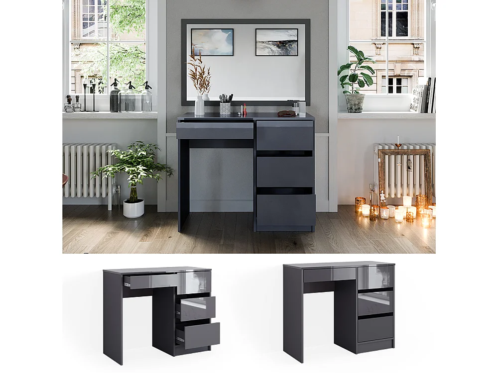 Vanity anthracite 90x40x75 sherry