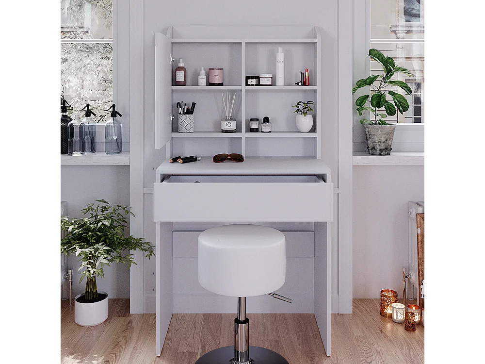 Vanity table white 70x40x136 laura