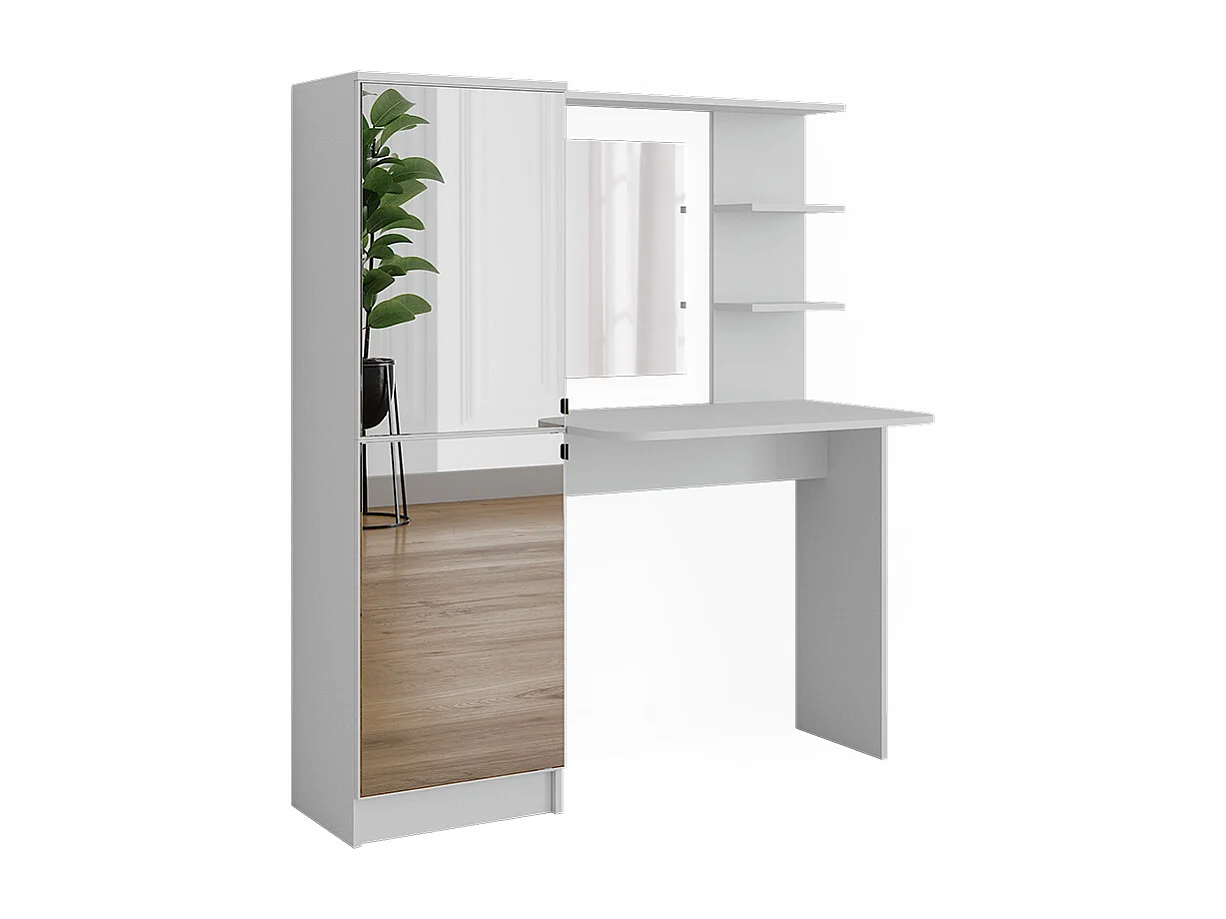 Frisørbord  hvid 123x33x141.2 jasmin
