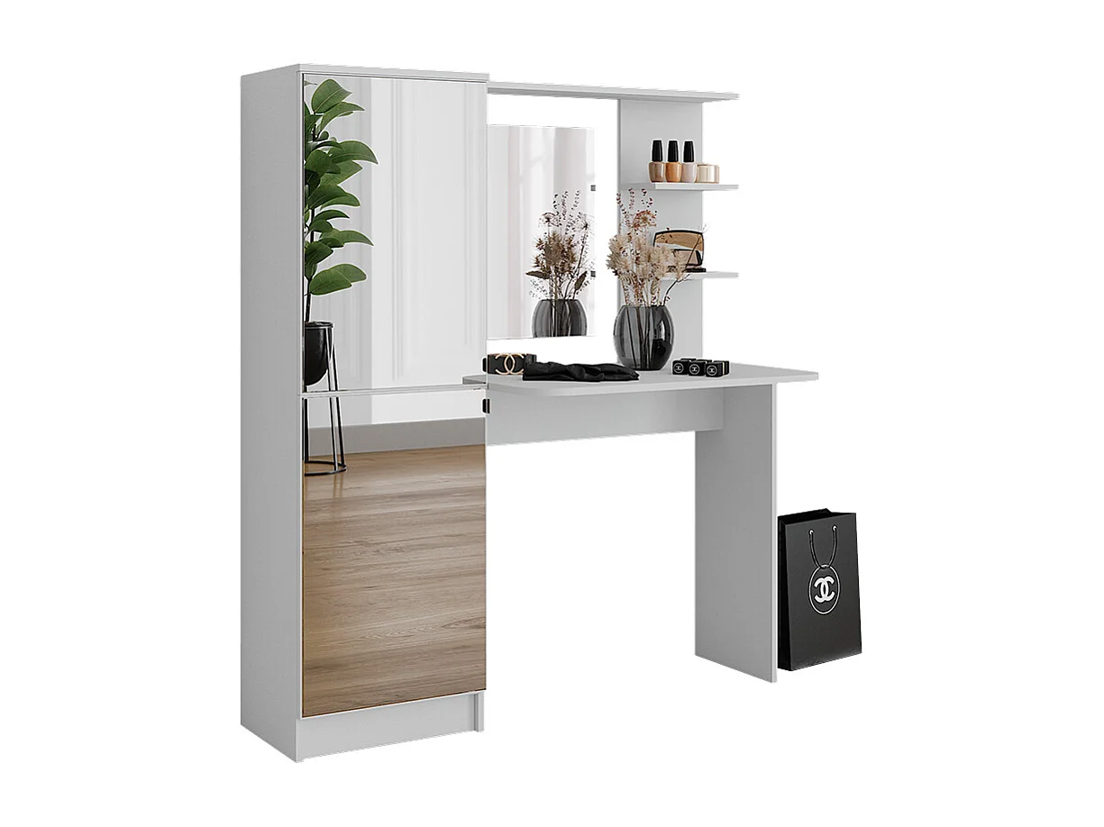 Frisørbord  hvid 123x33x141.2 jasmin